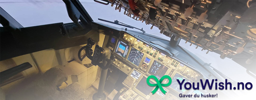 Booking flight simulations norway med YouWish gavekort, Boeing 737 simulator