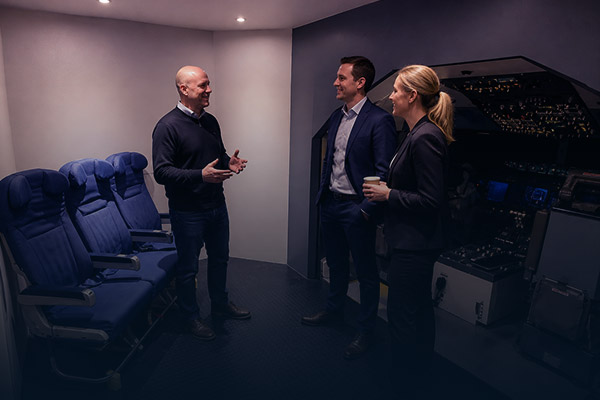 Kundearrangement i Boeing 737 simulator hos Flight Simulations Norway